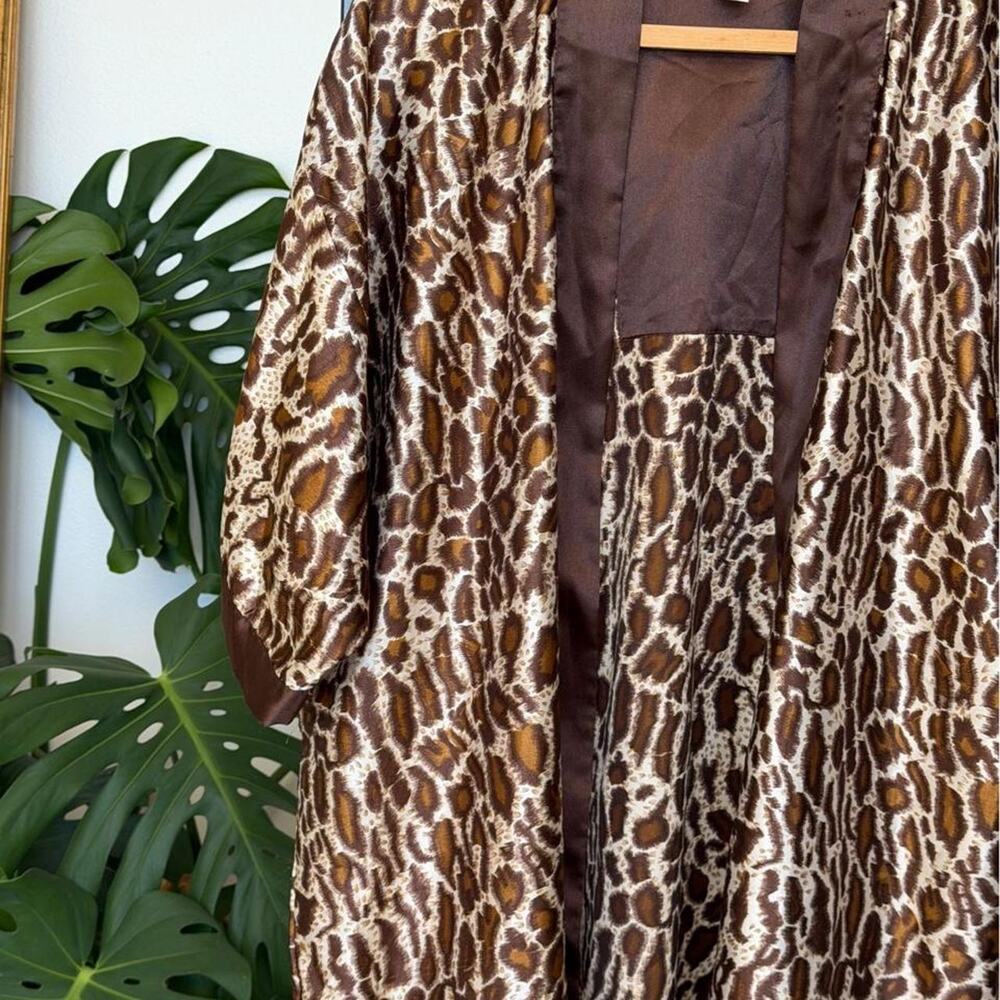 Vintage Leopard/Cheetah Duster Robe - Picture 2 of 8